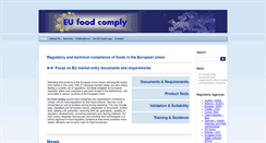 Desktop Screenshot of foodcomply.eu