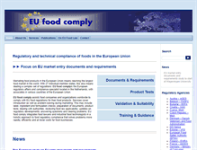 Tablet Screenshot of foodcomply.eu